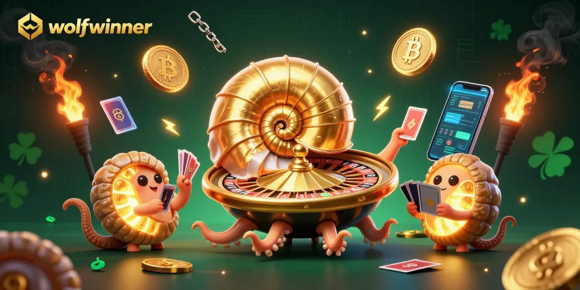 Experience wolfwinner with thrilling 3D casino action featuring nautilus roulette and crypto elements.